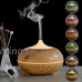 JollyCo 300ml Wood Grain Portable Electric Air Purifier Aromatherapy Cool Mist Ultrasonic Humidifier Aroma Essential Oil Diffuser - B0718ZH6M8